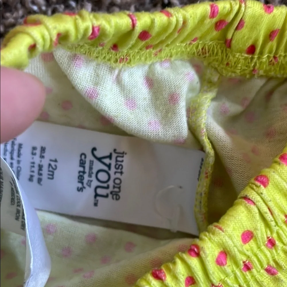 Carter's Girls Pajama Short Bottoms - Green, Yellow, Pink